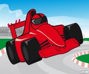 Puzzle Κόκκινο F1 αγωνιστικών αυτοκινήτων